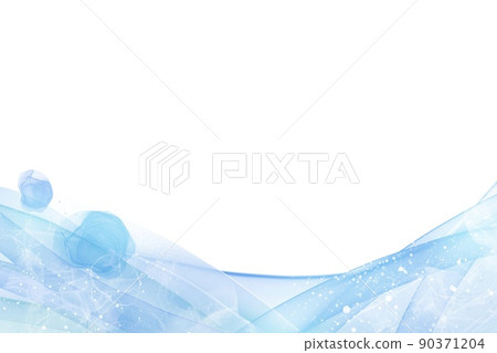 Alcohol ink art for spring and summer) Waves and soap bubbles / light blue watercolor refreshing abstract white background template Alcohol ink art for spring and summer) Waves and soap bubbles / light blue watercolor refreshing abstract white background template 90371204