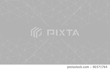 Triangle abstract white polygon gray background 90371764