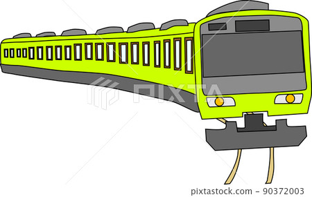 Cute train illustration 90372003
