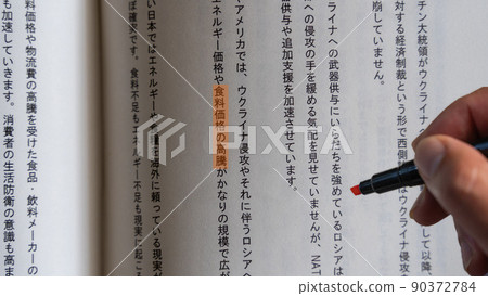 社會/經濟/國際相關術語/詞（食品價格飆升）橙色 90372784