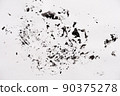 Abstract black white texture on white paper like a marble 90375278