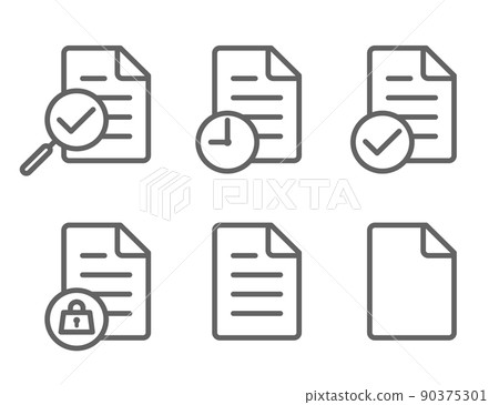 文檔數據圖標集 90375301