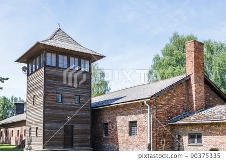 Auschwitz-Birkenau concentration camp. Holocaust memorial. Oswiecim, Poland, 16 May 2022 Auschwitz-Birkenau concentration camp. Holocaust memorial. Oswiecim, Poland, 16 May 2022 90375335