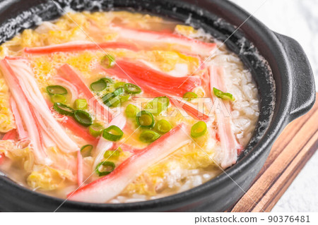 Crab stick porridge Crab stick porridge 90376481