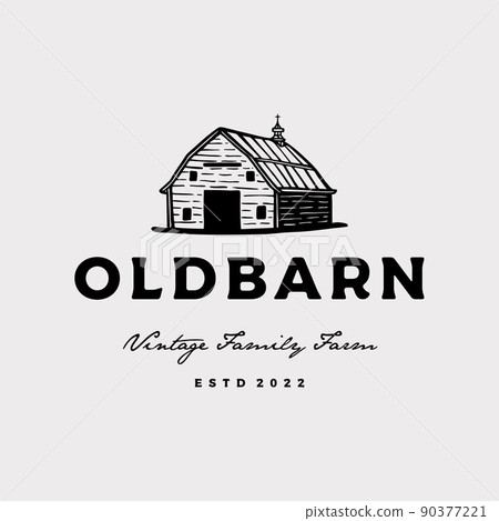 Vintage farm barn logo design - barn wood building house farm cow cattle logo design Vintage farm barn logo design - barn wood building house farm cow cattle logo design 90377221