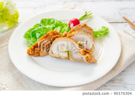 Chicken asparagus cheese roll Chicken asparagus cheese roll 90378304