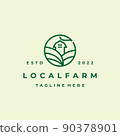 Green Nature Farm Agriculture Logo 90378901