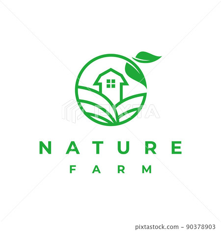 Green Nature Farm Agriculture Logo 90378903