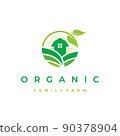 Green Nature Farm Agriculture Logo 90378904