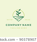 Green Nature Farm Agriculture Logo 90378907