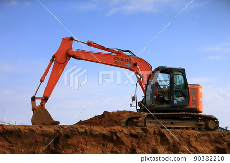 Excavator car image Excavator car image 90382210