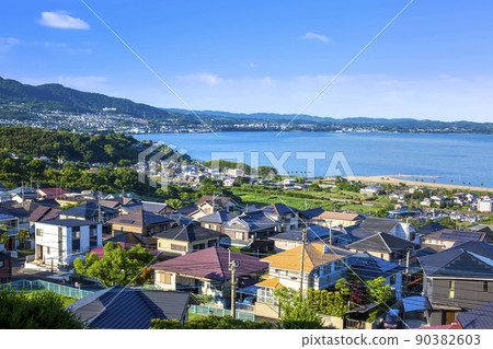Beppu Street and Beppu Bay / Kunisaki Peninsula 90382603