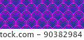 Pink and purple seamless pattern with visual illusion effect 90382984