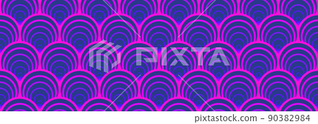 Pink and purple seamless pattern with visual illusion effect 90382984