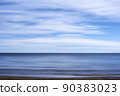 Background of a beach and sky with clouds 90383023