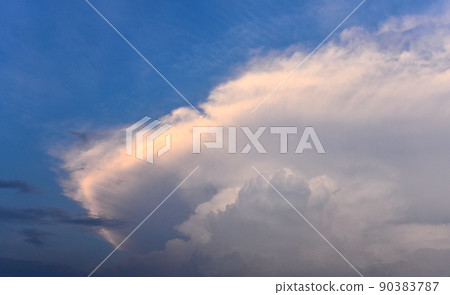 Nice clouds with blue sky background 90383787