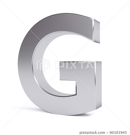 Metal letter G. Collection. 3d image - Stock Illustration [90383945 ...