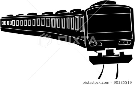 Train silhouette material Train silhouette material 90385519