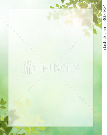 Refreshing green frame Refreshing green frame 90386484