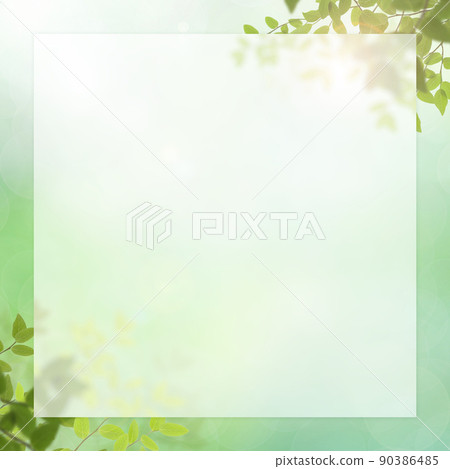 Refreshing green frame - Stock Illustration [90386485] - PIXTA