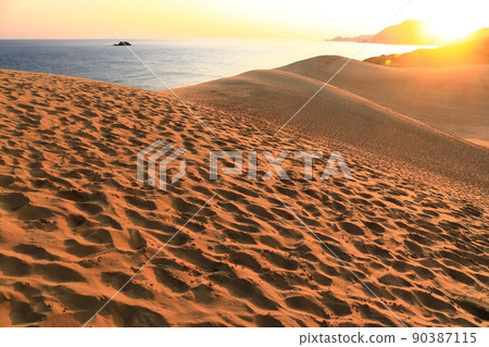 [Tottori Prefecture] Tottori Sand Dunes at sunrise 90387115