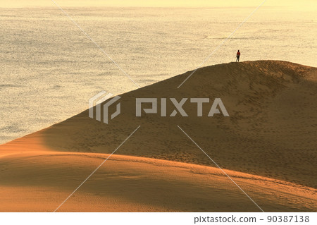 [Tottori Prefecture] Tottori Sand Dunes at sunrise 90387138