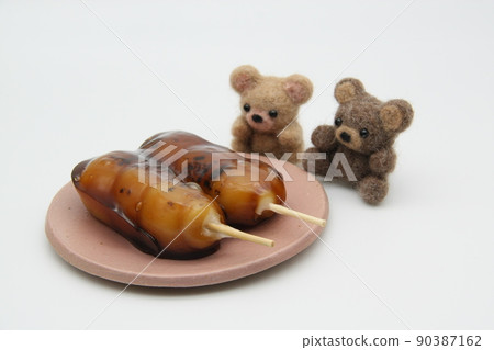 Mitarashi dumplings and bears Mitarashi dumplings and bears 90387162