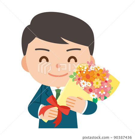 Retired male office worker 90387436