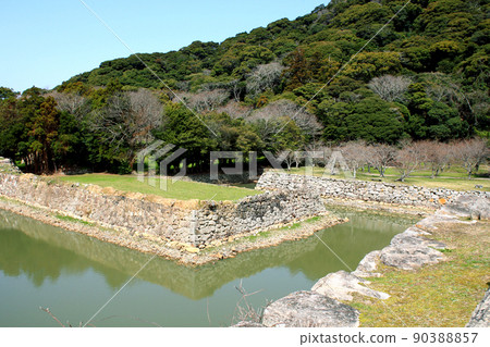 山口縣萩市的旅遊勝地萩城遺址 90388857