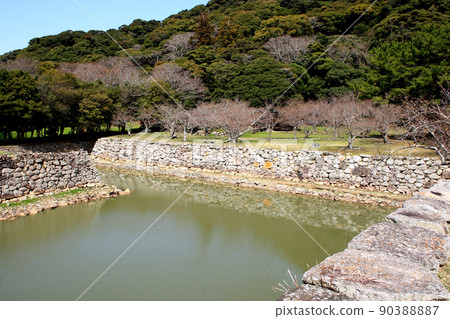 山口縣萩市的旅遊勝地萩城遺址 山口縣萩市的旅遊勝地萩城遺址 90388887