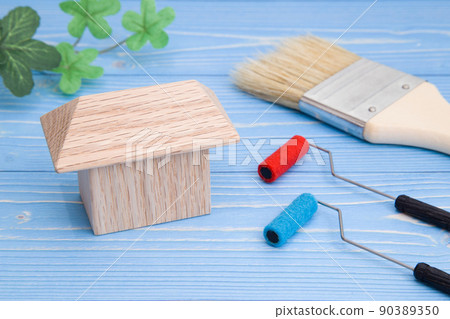 Image of house painting work and repainting work Image of house painting work and repainting work 90389350