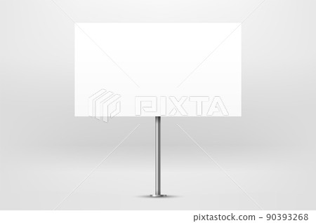 Blank city advertising banner vector mockup Blank city advertising banner vector mockup 90393268