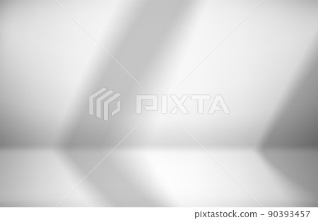 Bright empty room with sunlight from the window. Showcase with shadow overlay effect Bright empty room with sunlight from the window. Showcase with shadow overlay effect 90393457