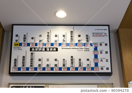 島原鐵道諫早站票價表 90394278