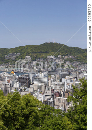 Nagasaki city area from the windhead Nagasaki city area from the windhead 90395730