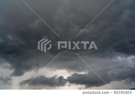 Evening rain clouds 90395803