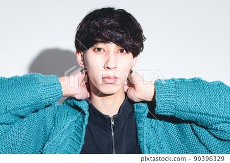 Young men beauty genderless 90396329