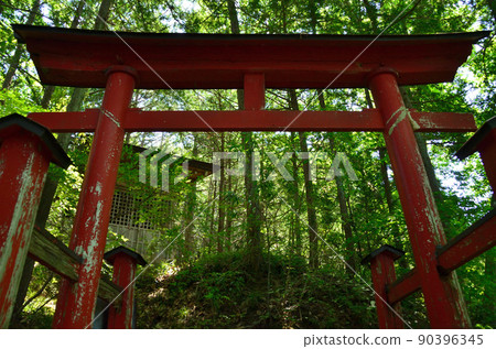 Kotohira Shrine in Shimokagemori, Chichibu City, Saitama Prefecture, Okunoin Kotohira Shrine in Shimokagemori, Chichibu City, Saitama Prefecture, Okunoin 90396345