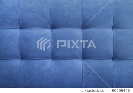 Blue suede leather background, classic checkered pattern for furniture, wall, headboard Blue suede leather background, classic checkered pattern for furniture, wall, headboard 90396446
