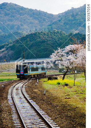 從土贊線特快足折(Kiha 2000系列)在櫪野站附近的火車窗口風景 從土贊線特快足折(Kiha 2000系列)在櫪野站附近的火車窗口風景 90397054