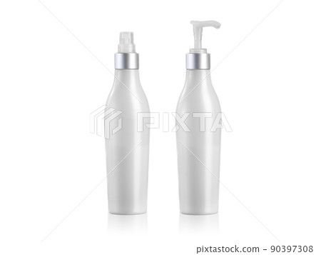 Spray bottles and Dispenser Pump Bottle isolated on white background 90397308