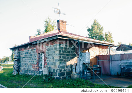 Petrozavodsk, Russia. Smithy on Embankment Petrozavodsk, Russia. Smithy on Embankment 90399434