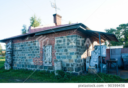 Petrozavodsk, Russia. Smithy on Embankment Petrozavodsk, Russia. Smithy on Embankment 90399436