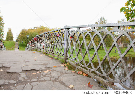 Bridge with locks. Petrozavodsk, Russia 23.09.2015. 90399468