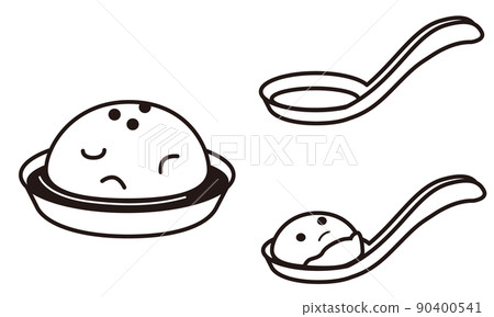 天津大米單色插畫 天津大米單色插畫 90400541