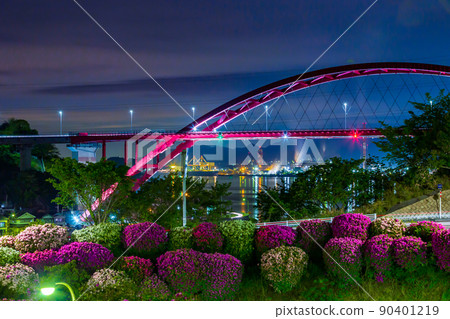 Night view of Seto in Oto (Kure City, Hiroshima Prefecture) 90401219