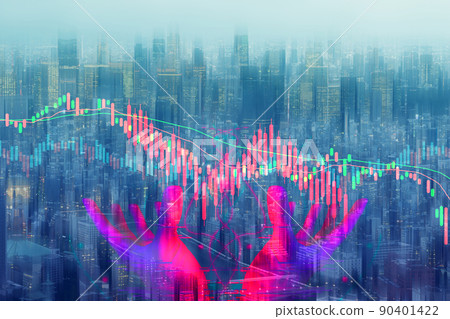 COVID-19 shurtdown world business economy concept on city background. COVID-19 shurtdown world business economy concept on city background. 90401422