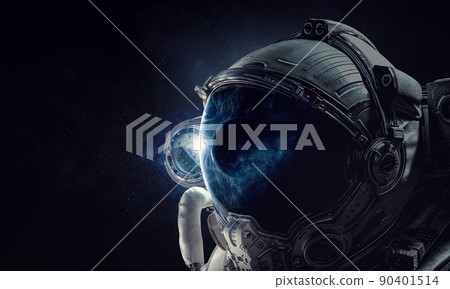 Astronaut and space exploration theme. 90401514