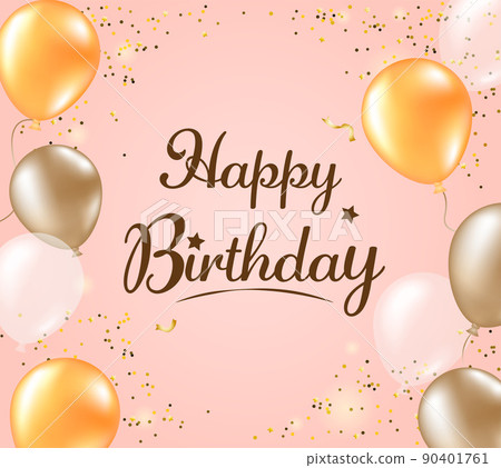 Celebrating birthday on the background of many balloons Celebrating birthday on the background of many balloons 90401761