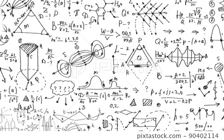Math geometry formulas on background. Math geometry formulas on background. 90402114